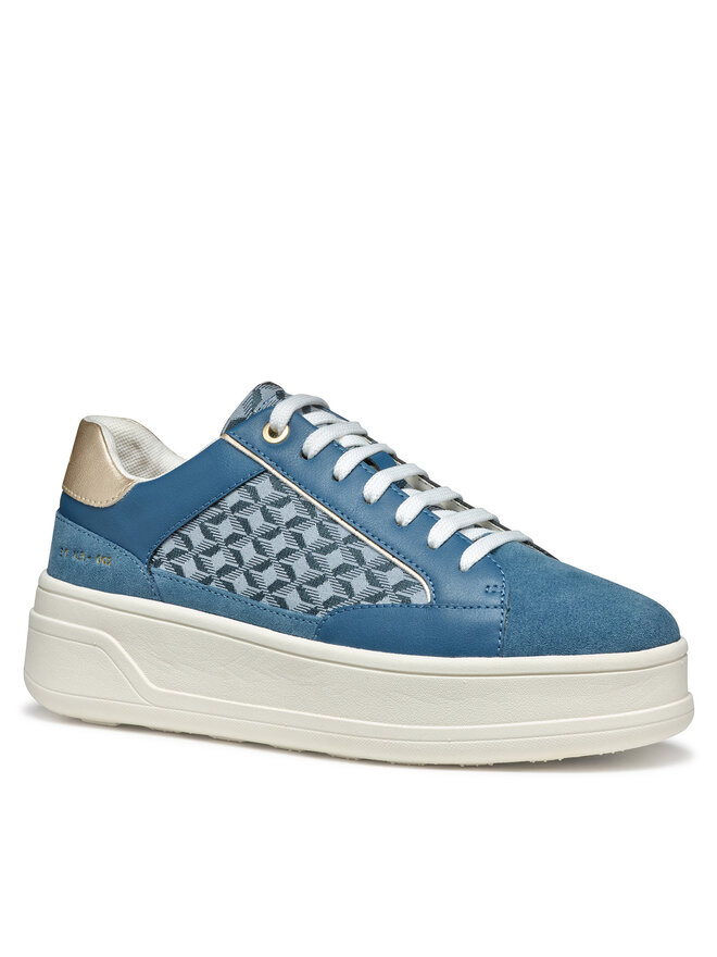 Geox Sneakersy Geox D Spherica Ecub-2 D55WVC 0CK22 C4005 Modrá