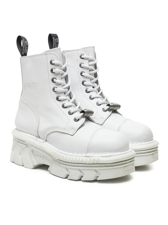 NEW ROCK Anfibi NEW ROCK M-MILI083CM-C56 Bianco