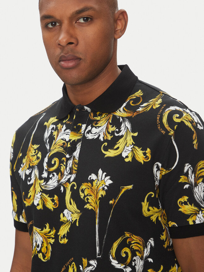 Versace Jeans Couture Versace Jeans Couture Поло 78GAG6S0 Чорний Regular Fit