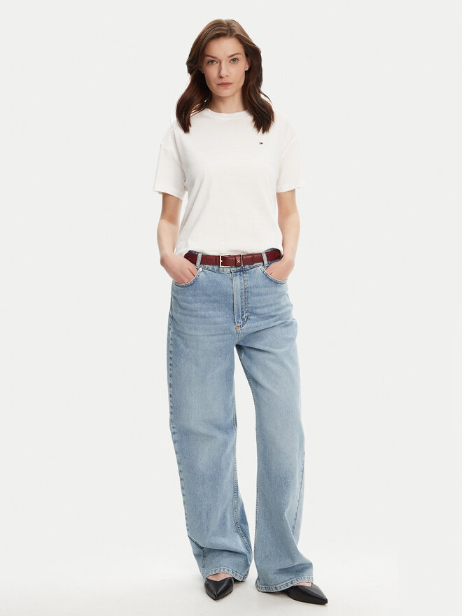 Tommy Hilfiger Tommy Hilfiger Marškinėliai UW0UW05763 Balta Regular Fit