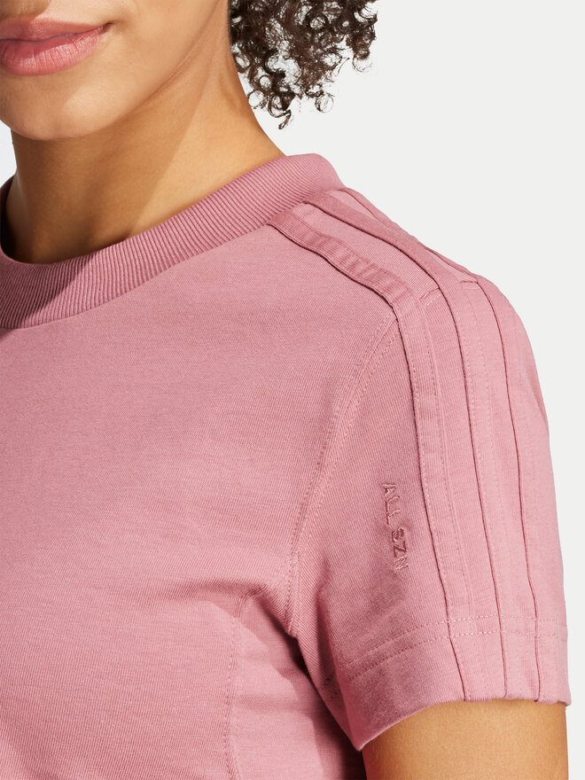 adidas adidas Camiseta ALL SZN 3-Stripes IY6849 Rosa Slim Fit