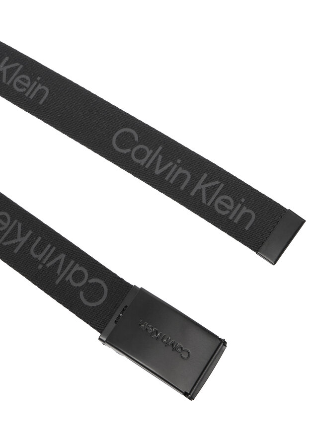 Calvin Klein Kindergürtel Calvin Klein Calvin Logo Canvas Belt IU0IU00667 Schwarz