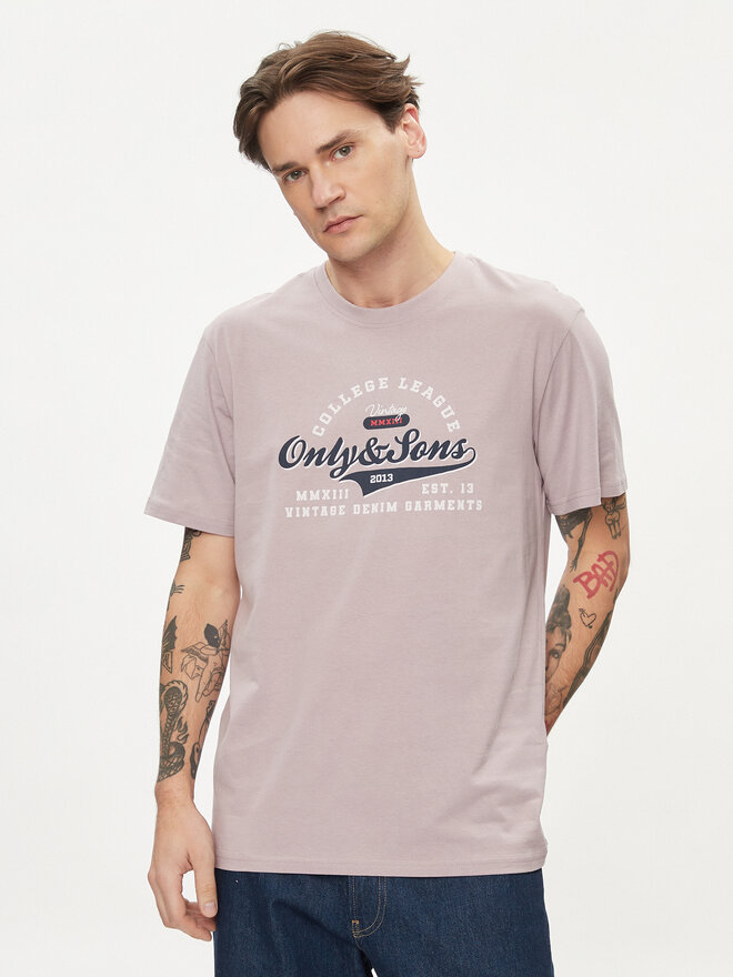Only & Sons Only & Sons Marškinėliai Lenny 22028593 Violetinė Regular Fit