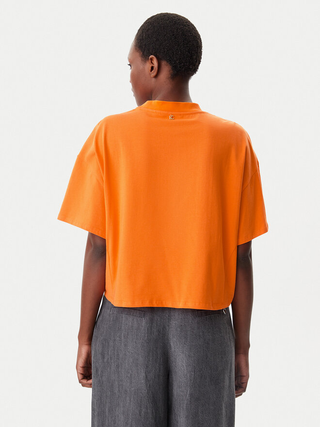 LOLA CASADEMUNT LOLA CASADEMUNT Marškinėliai LS2515054 Oranžinė Relaxed Fit