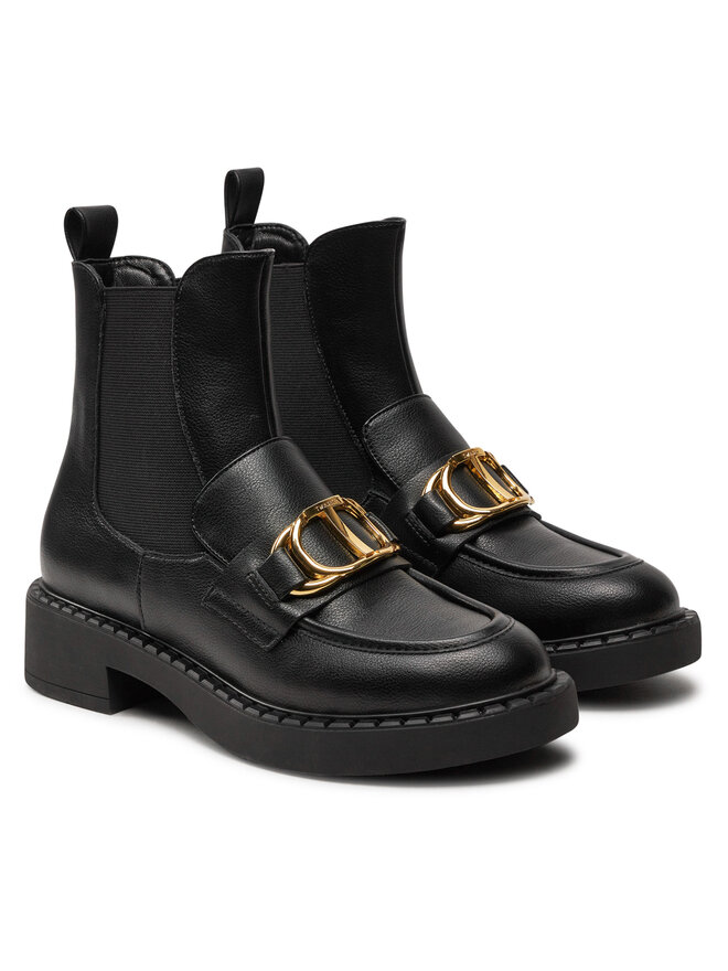 TWINSET Kotníková obuv s elastickým prvkem TWINSET 242TCP032 Černá