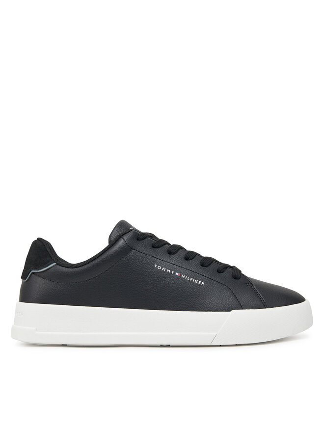 Tommy Hilfiger Αθλητικά Tommy Hilfiger Th Court Lth Detail Ess FM0FM05367 Μαύρο
