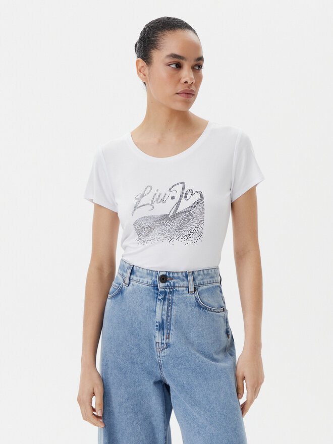 Liu Jo Beachwear Liu Jo Beachwear T-Shirt VA5157 JS360 Λευκό Regular Fit