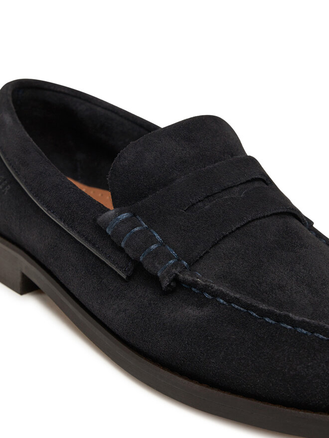 Tommy Hilfiger Μοκασίνια Tommy Hilfiger Classic Hilfiger Suede Loafer FM0FM05363 Σκούρο μπλε