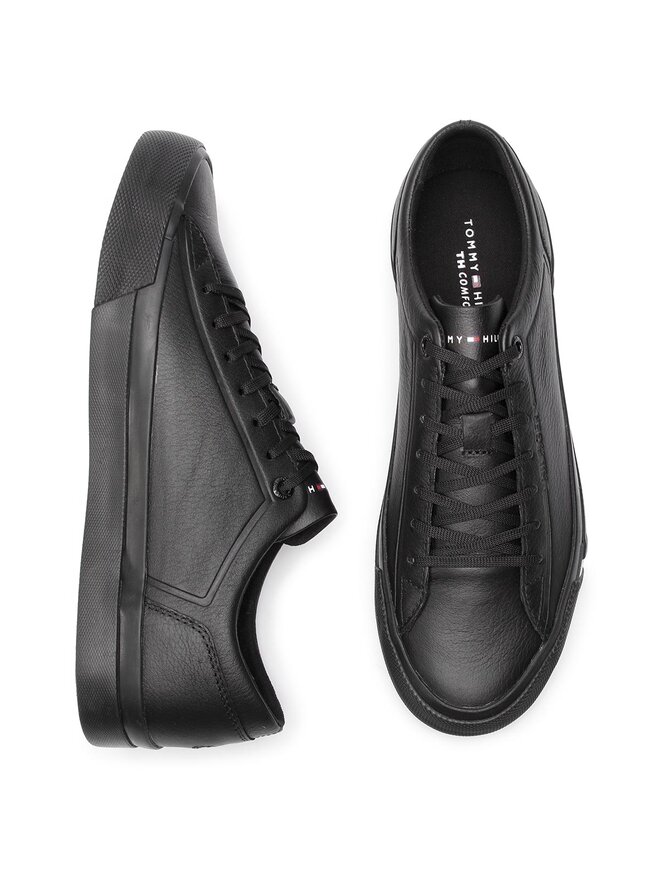 Tommy Hilfiger Sneakers Tommy Hilfiger Corporate Leather Sneaker FM0FM02089 Schwarz