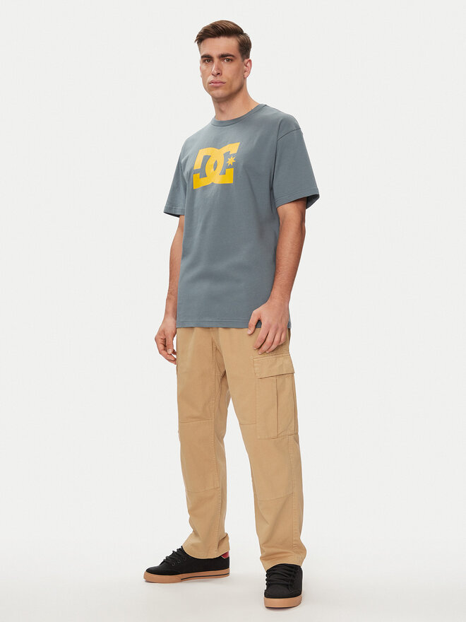 DC DC Marškinėliai Dc Star Hss ADYZT05373 Pilka Regular Fit