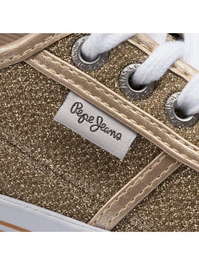 Pepe Jeans Sneakers aus Stoff Pepe Jeans Aberlady Sevy PLS30815 Goldfarben