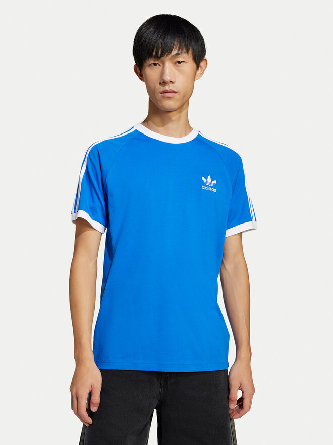 adidas adidas Футболка adicolor Classics 3-Stripes JD2880 Голубий Slim Fit