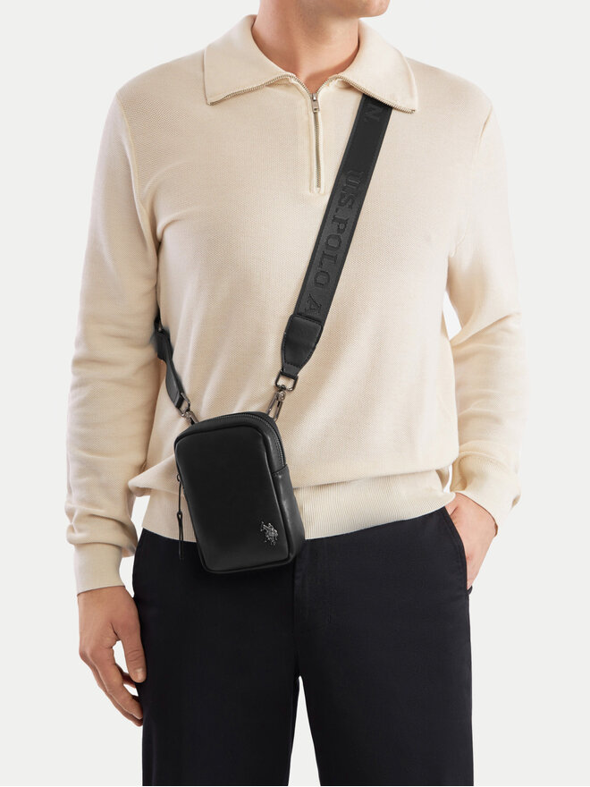 U.S. Polo Assn. Válltáska U.S. Polo Assn. BIUXT8473MVP Fekete