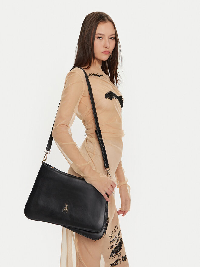 Patrizia Pepe Ročna torba Patrizia Pepe 2B0102/L132-K103 Črna
