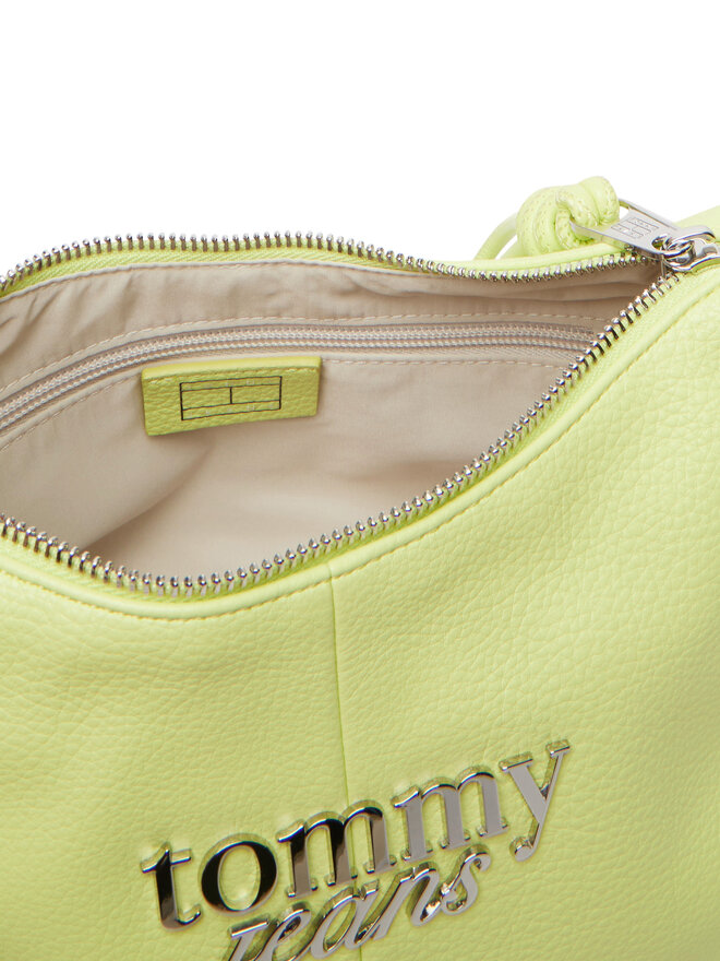 Tommy Jeans Handtasche Tommy Jeans Metal Logo Shoulder Bag AW0AW18468 Grün