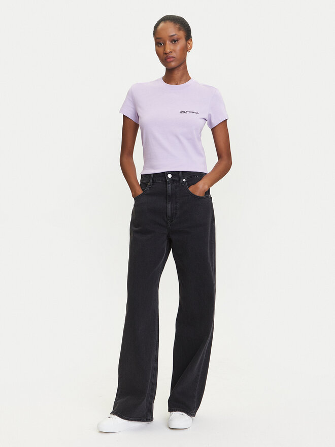 Karl Lagerfeld Jeans Karl Lagerfeld Jeans Camiseta A1W17004 Violeta Slim Fit