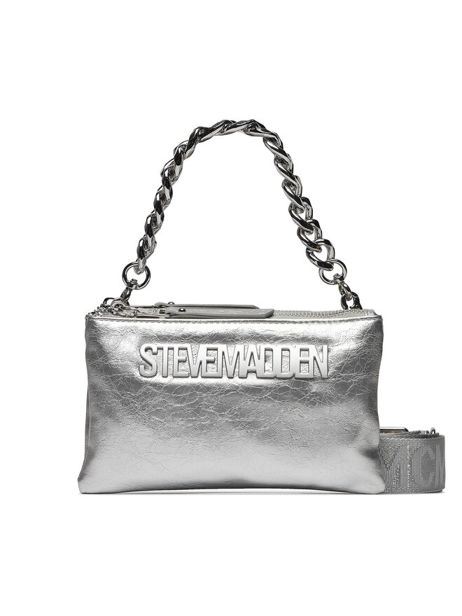 Steve Madden Ročna torba Steve Madden Bnicco SM13001162-SIL Srebrna