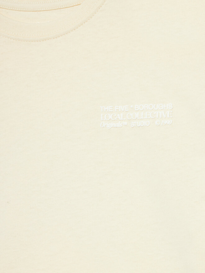 Jack&Jones Junior Jack&Jones Junior Camiseta Brooklyn Graphic 12263183 Écru Relaxed Fit