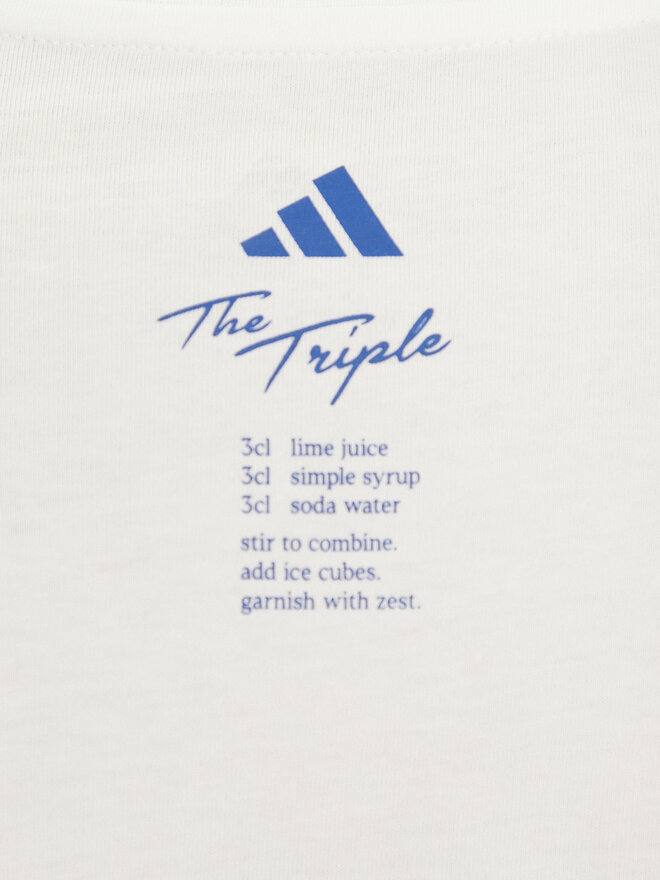 adidas adidas T-Shirt Lounge Drink Graphic JJ4013 Λευκό Regular Fit