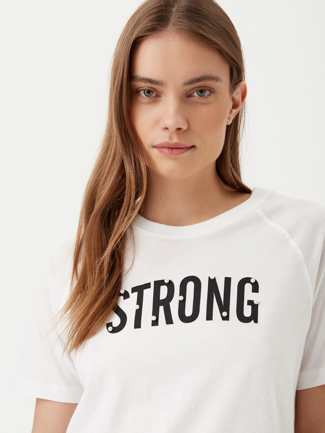 JDY JDY T-Shirt Nina 15342612 Λευκό Loose Fit