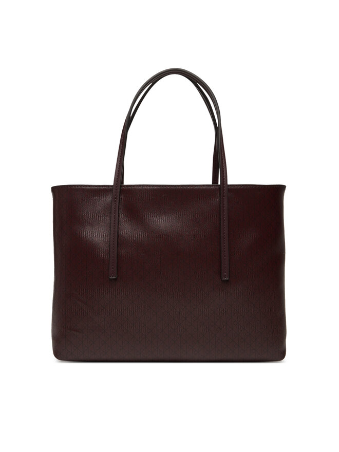Calvin Klein Geantă Calvin Klein Emblem Aop Small Tote LV04F3267G Vișiniu