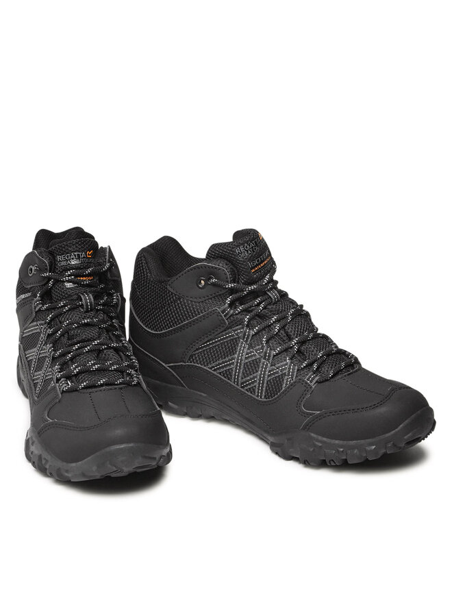 Regatta Трекінгові черевики Regatta Edgepoint Mid Wp RMF622 Чорний