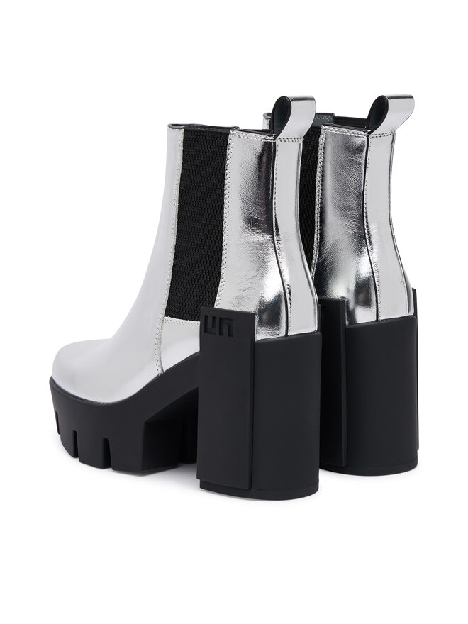 United Nude Stiefeletten United Nude Grip Chelsea Mid V 1103314116 Silberfarben