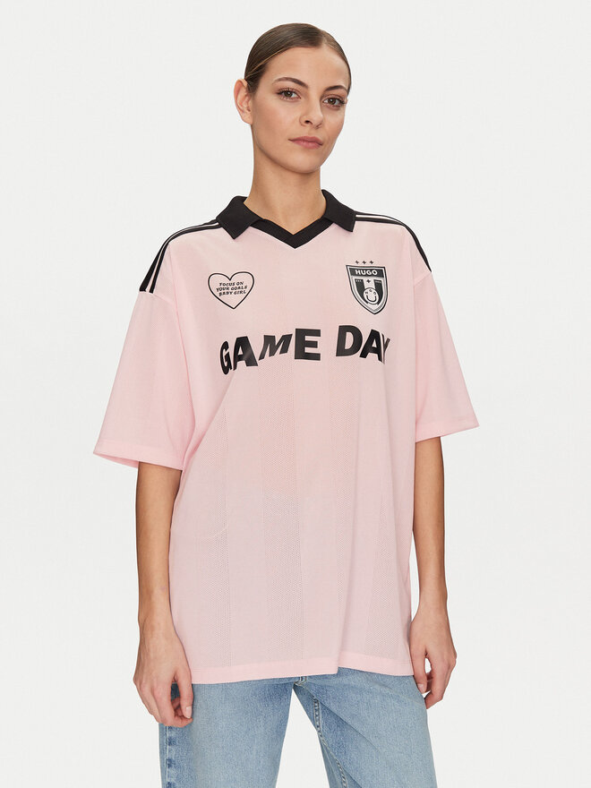 HUGO HUGO Camiseta 50537456 Rosa Relaxed Fit