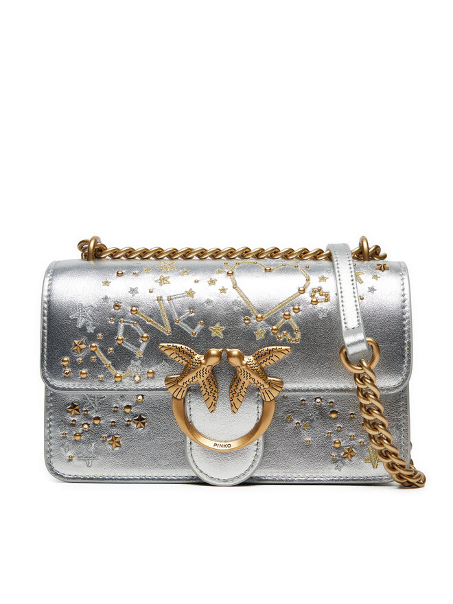 Сумка Pinko Love One Mini Dc AI 24-25 PLTT 100074 A1YW Срібний