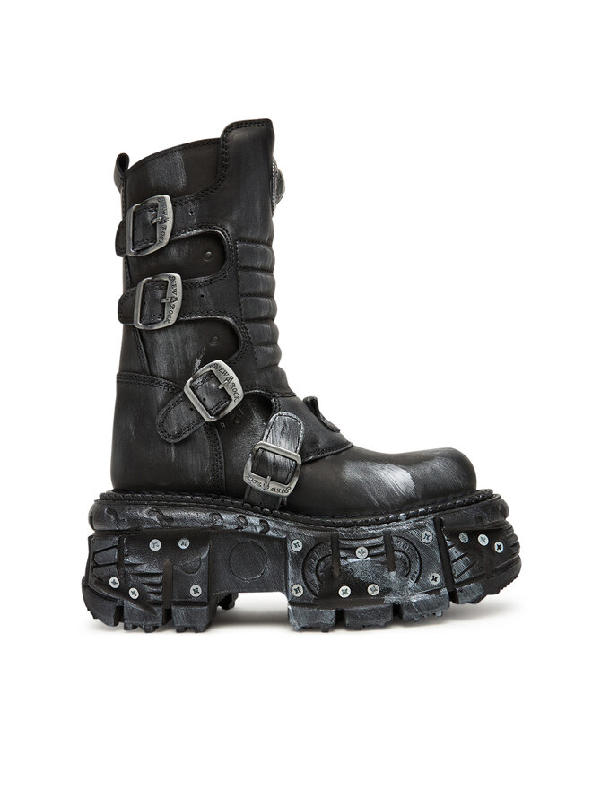 NEW ROCK Μποτάκια NEW ROCK M-373SC-C1 Γκρι