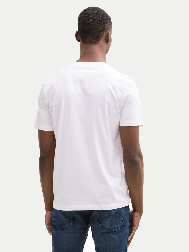 Tom Tailor Denim Tom Tailor Denim T-Shirt 1043491 Λευκό Regular Fit