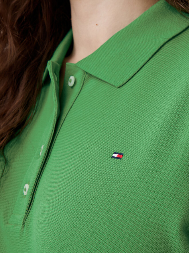 Tommy Hilfiger Tommy Hilfiger Pólóing 1985 WW0WW43224 Zöld Regular Fit
