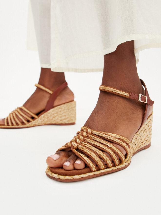 Caprice Espadrile Caprice 9-28304-42 Rjava