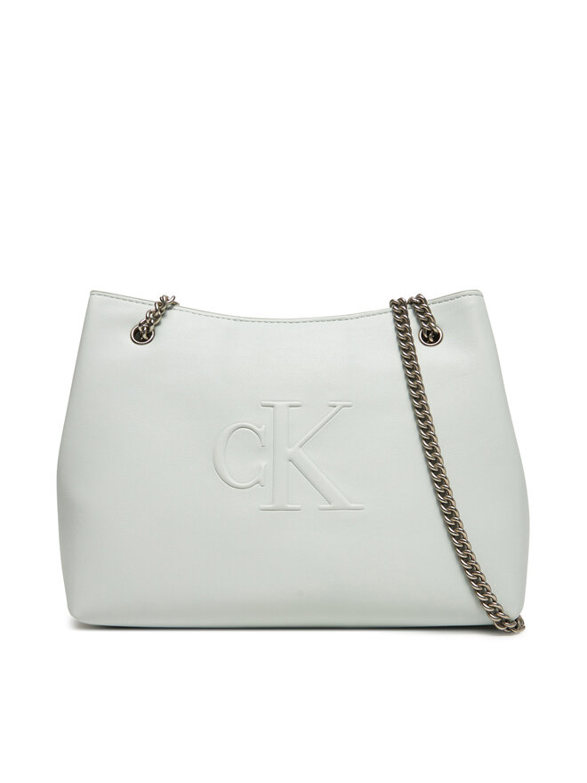 Calvin Klein Jeans Сумка Calvin Klein Jeans Sculpted Chain Shoulder Bag LV04K3163G Сірий