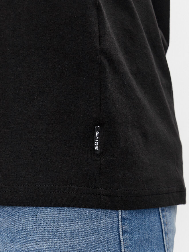 Only & Sons Only & Sons Marškinėliai Lenny 22028593 Juoda Regular Fit