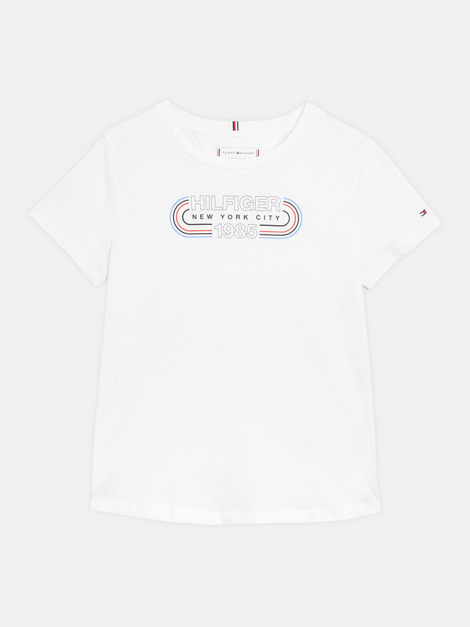Tommy Hilfiger Tommy Hilfiger Marškinėliai 1985 KG0KG07858 Balta Regular Fit