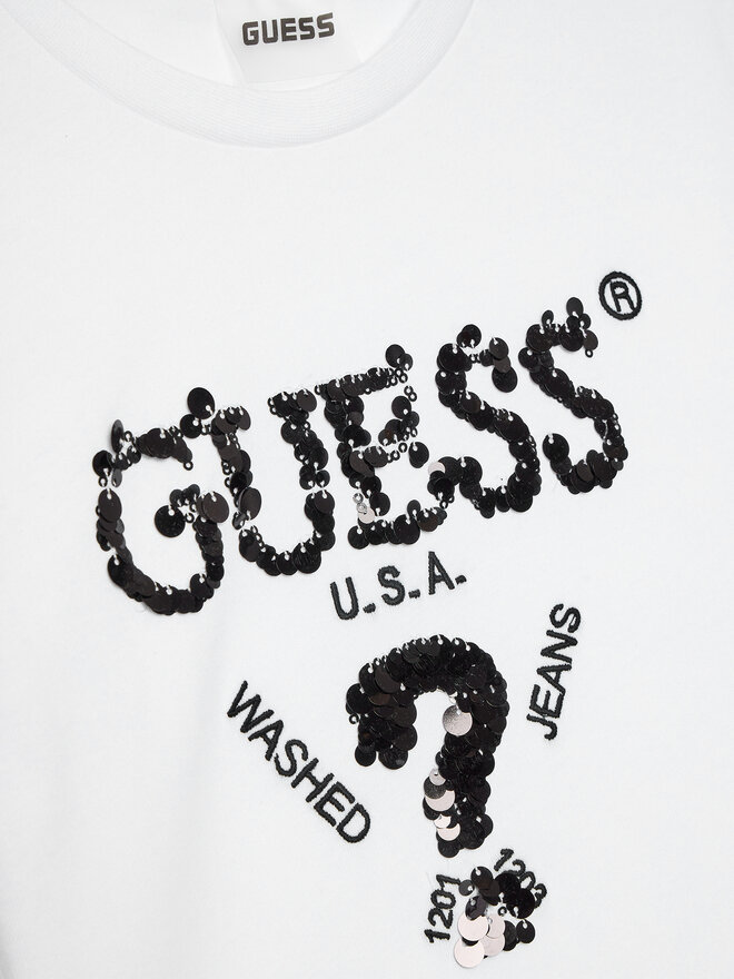 Guess Guess Camiseta J4YI46 K8FQ4 Blanco Boxy Fit