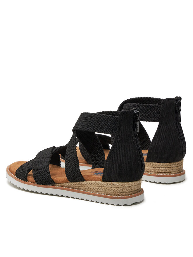 Skechers Szandál Skechers Bobs Desert Kiss - Desert Nights 113540/BLK Fekete