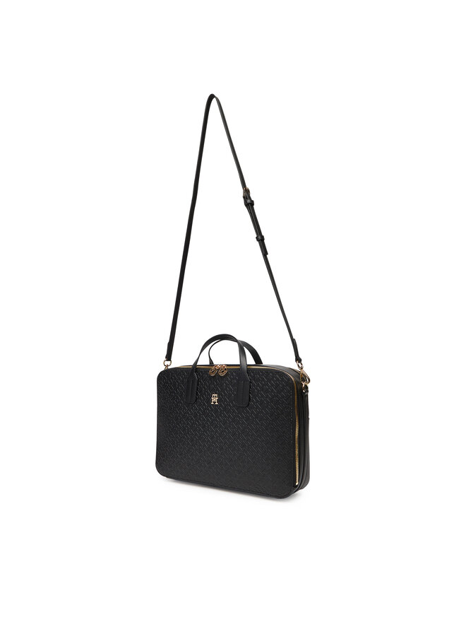 Tommy Hilfiger Brašna na notebook Tommy Hilfiger Th Icon Laptop Bag Mono AW0AW18003 Černá