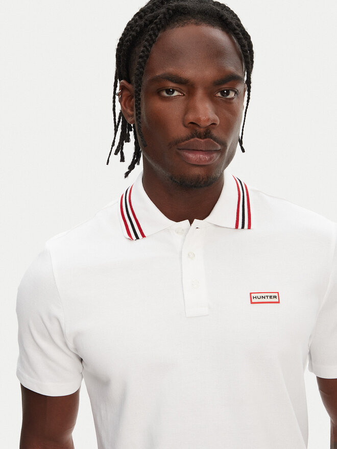 Hunter Hunter Polo Noris SS HARM0037242 Bijela Regular Fit