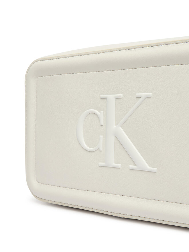 Calvin Klein Handtasche Calvin Klein Bold Ck Camera Bag LV04F3220G Weiß