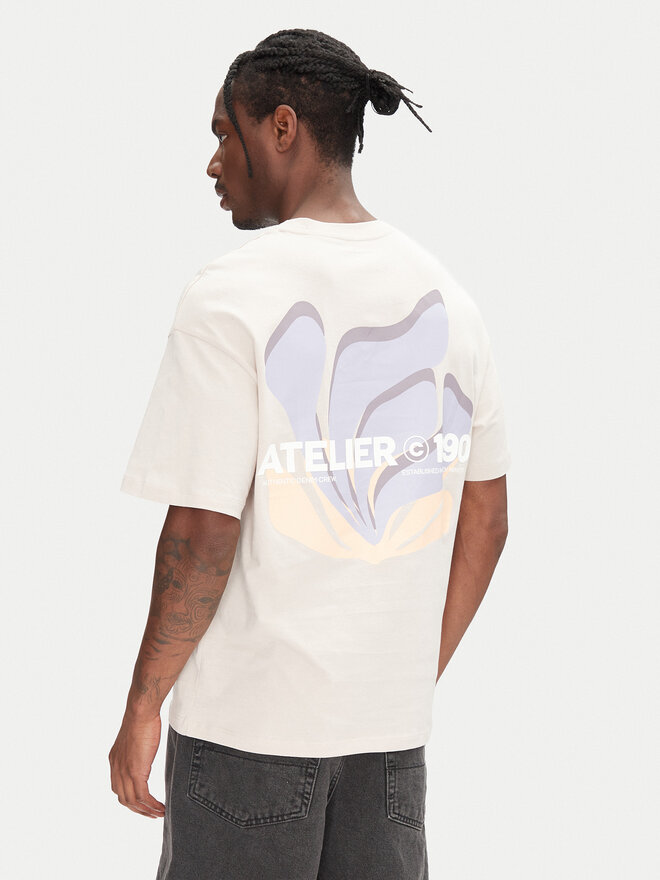 Jack&Jones Jack&Jones T-Shirt Ames 12268471 Μπεζ Relaxed Fit