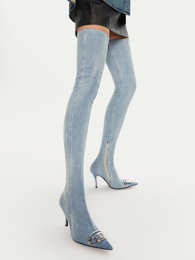 Diesel Botas altas Diesel D-Wenus Y03316PS288 Azul