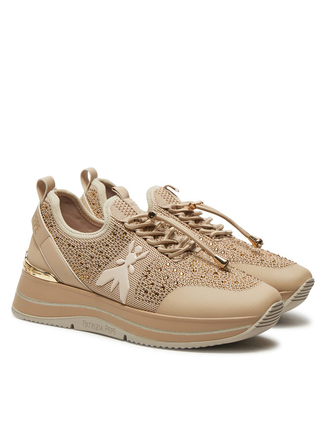 Patrizia Pepe Sneakersy Patrizia Pepe PJ863 Béžová