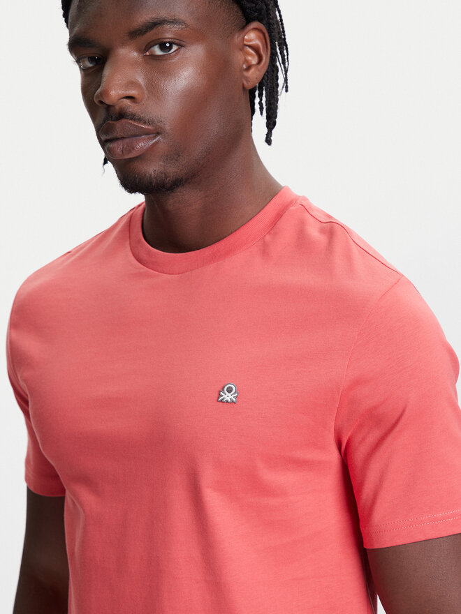 United Colors Of Benetton United Colors Of Benetton Póló 3MI5J1AF7 Piros Regular Fit