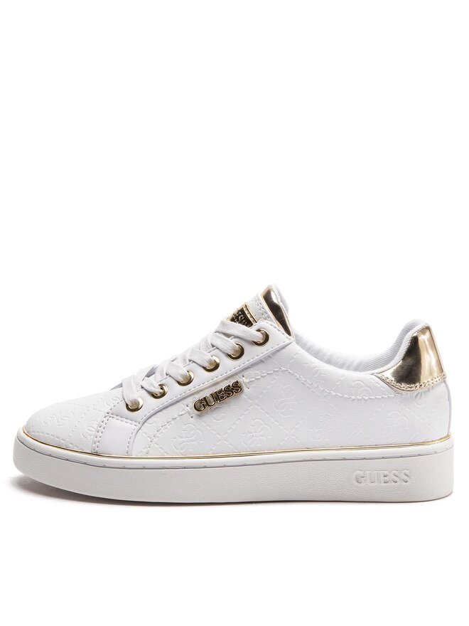 Guess Sneakersy Guess Beckie/Active Lady/Leather Lik FL5BEK FAL12 Biały