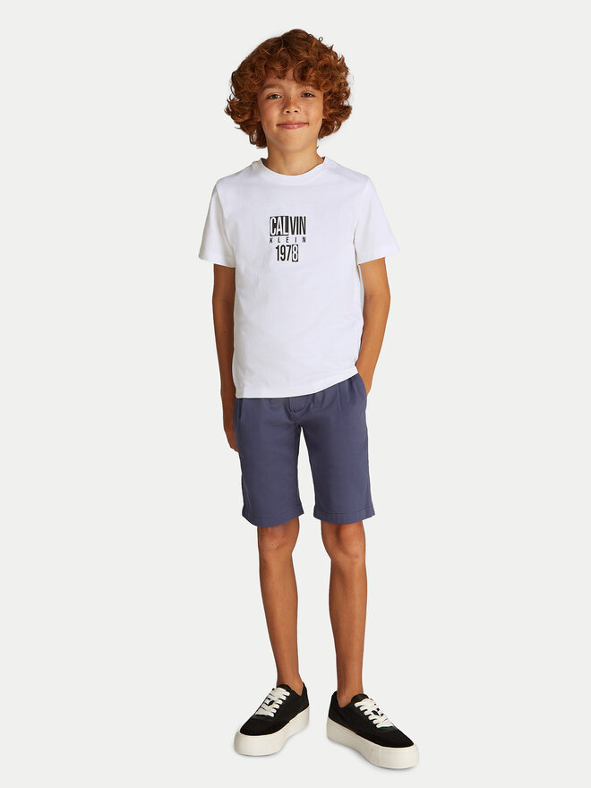 Calvin Klein Jeans Calvin Klein Jeans T-Shirt Good Level IB0IB02456 Λευκό Regular Fit