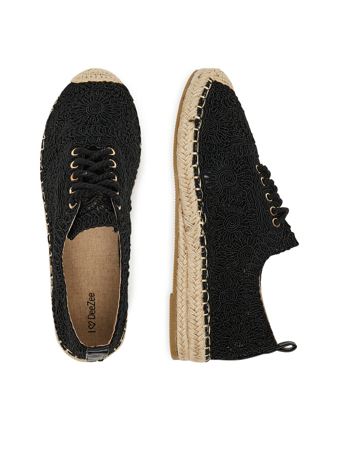DeeZee Espadrilles DeeZee 3H33549-1 Schwarz