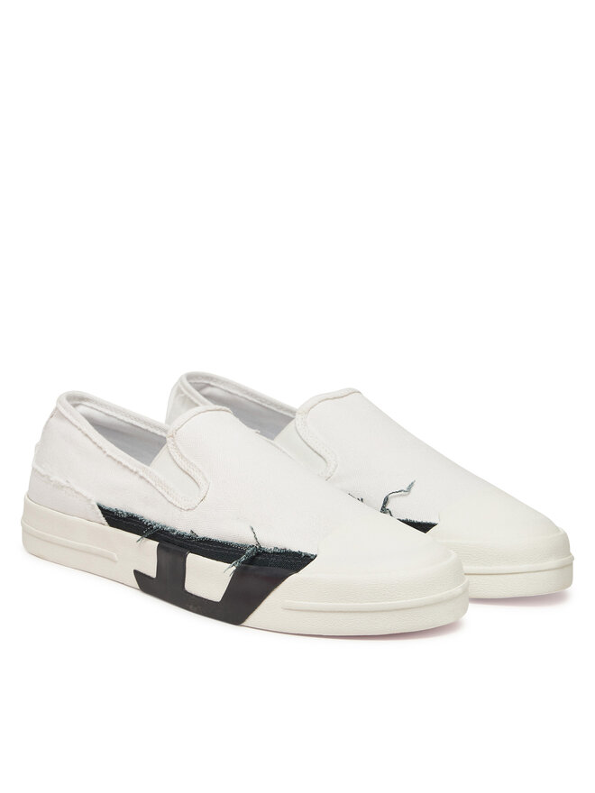Diesel Tenis superge Diesel D-Verse Y03552PR012 HA686 Bela