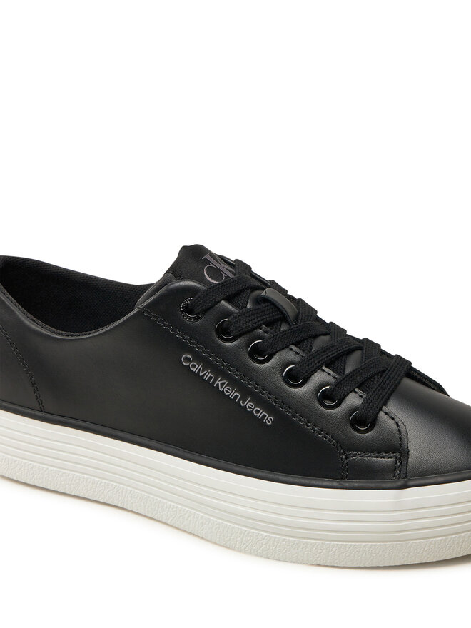 Calvin Klein Jeans Sneakers Calvin Klein Jeans Bold Vulc Flatf Low Lth In YW0YW01633 Negru